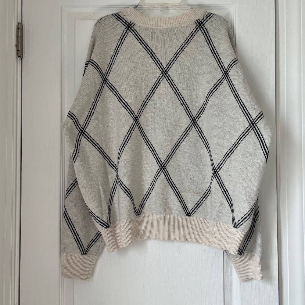New Women’s T Tahari Women’s Sweater Soft Alpaca-black Diamond Size XL